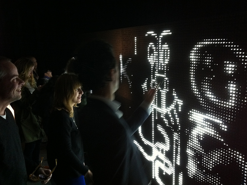 Illustration for article titled Water-Activated LED Wall: Sounds Dangerous, Looks Beautiful